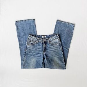 RSQ Tilly’s Medium Blue Wash Low Rise Wide Leg Baggy Jeans, Girls’ 10